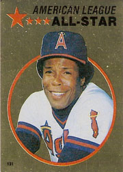 1982 Topps Baseball Stickers     131     Rod Carew FOIL
